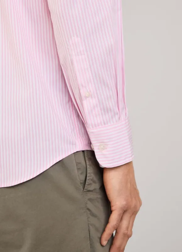 regular fit bengal striped poplin shirt