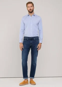 regular fit bengal striped poplin shirt