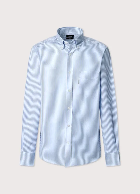 regular fit bengal striped poplin shirt