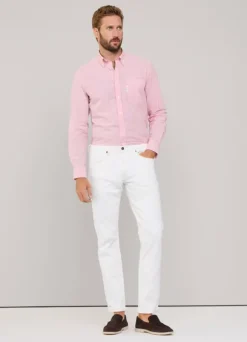 regular fit bengal striped seersucker shirt