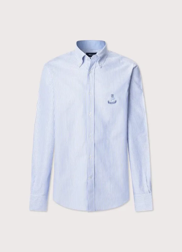 regular fit bengal striped oxford shirt
