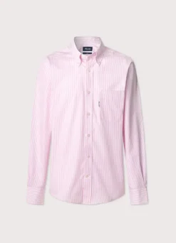 regular fit bengal striped poplin shirt