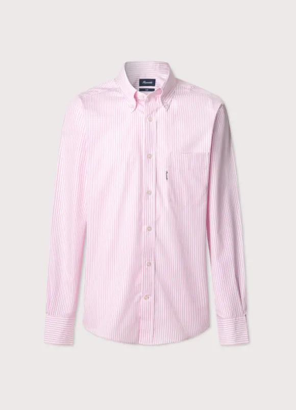 regular fit bengal striped poplin shirt