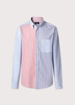 regular fit bengal striped seersucker shirt