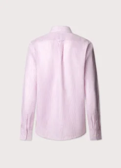 regular fit bengal striped linen shirt