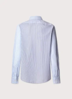 regular fit bengal striped seersucker shirt