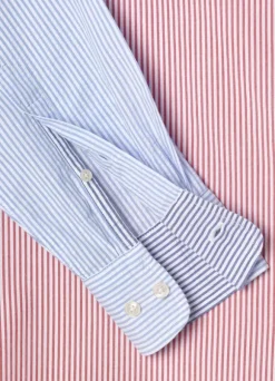 regular fit bengal striped seersucker shirt