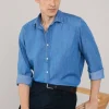 regular fit chambray shirt