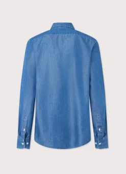 regular fit chambray shirt