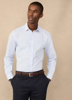 regular fit check poplin shirt