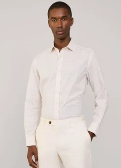 regular fit check poplin shirt