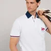 regular fit colour block polo