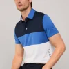 regular fit colour block polo