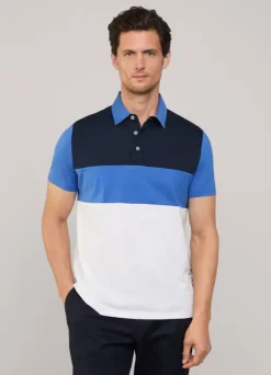 regular fit colour block polo