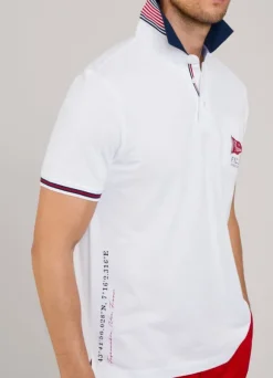 regular fit colour block polo