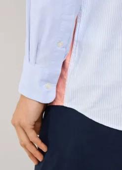 regular fit colour block oxford shirt