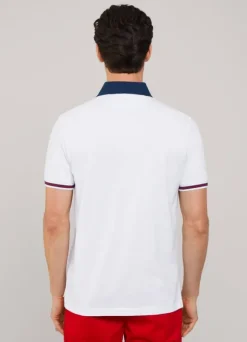 regular fit colour block polo