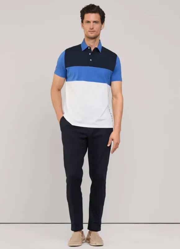 regular fit colour block polo