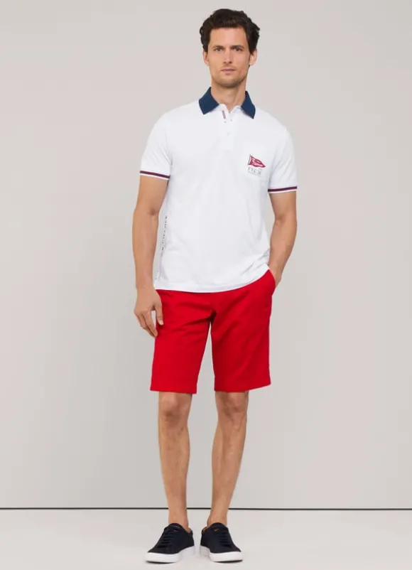 regular fit colour block polo