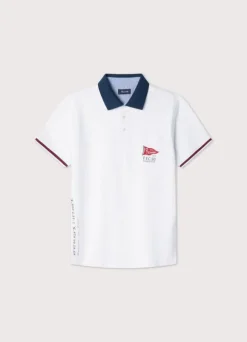regular fit colour block polo