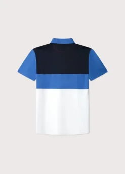 regular fit colour block polo