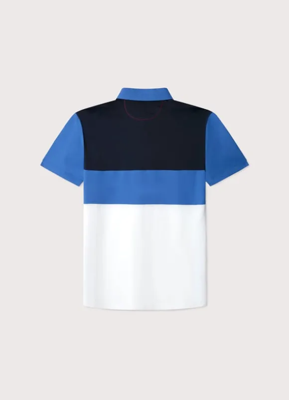 regular fit colour block polo