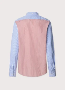 regular fit colour block poplin shirt