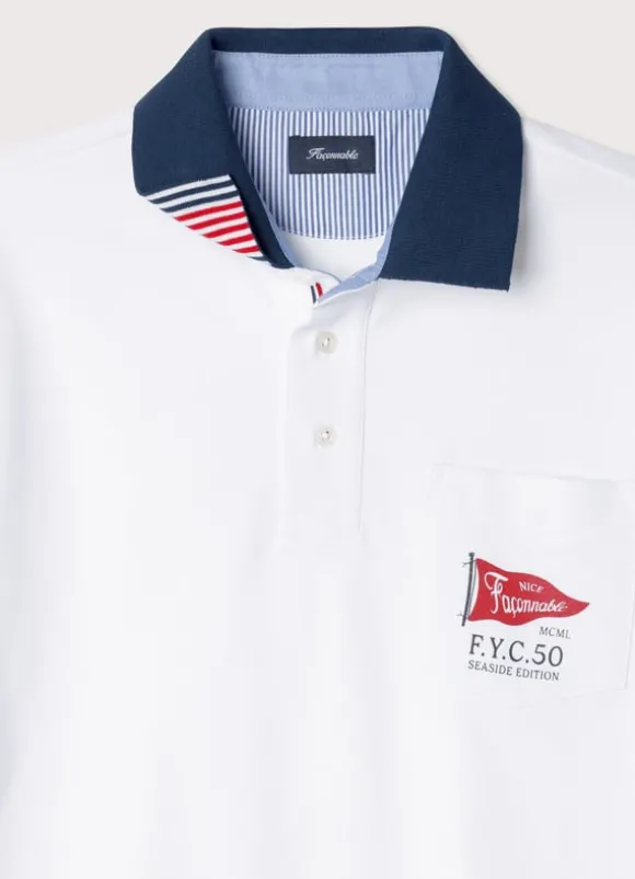 regular fit colour block polo