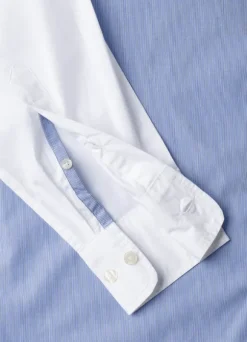 regular fit colour block poplin shirt