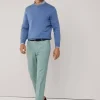 regular fit cotton linen trousers