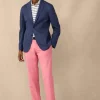 regular fit cotton linen trousers