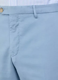 regular fit cotton linen trousers