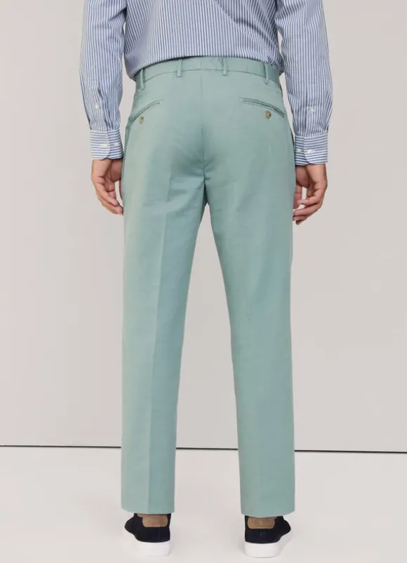 regular fit cotton linen trousers