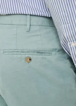 regular fit cotton linen trousers