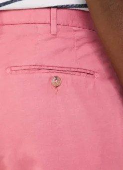 regular fit cotton linen trousers
