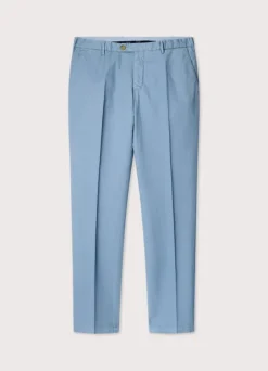 regular fit cotton linen trousers