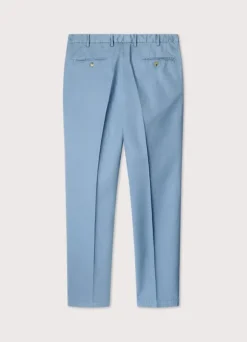 regular fit cotton linen trousers