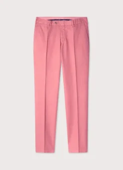 regular fit cotton linen trousers