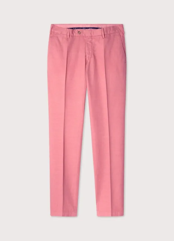 regular fit cotton linen trousers