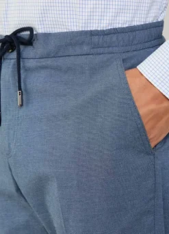 regular fit drawstring trousers