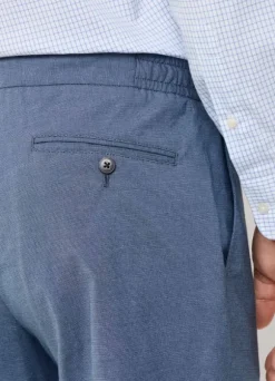 regular fit drawstring trousers