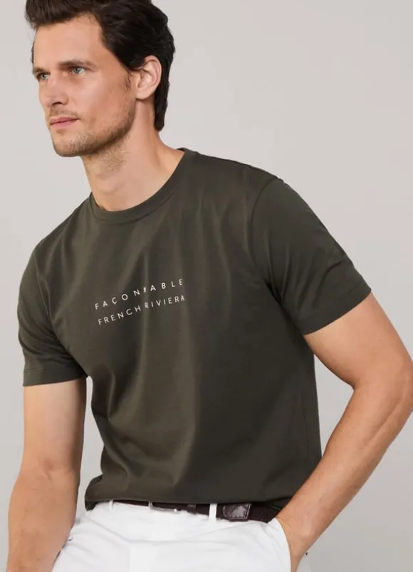 regular fit façonnable t-shirt