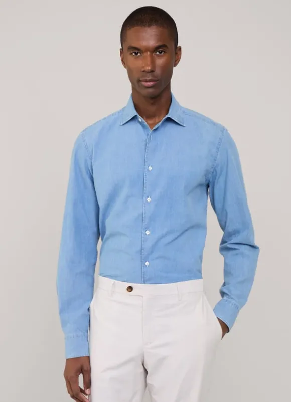 regular fit fil-a-fil shirt
