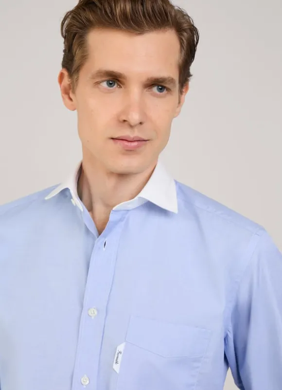 regular fit fil-a-fil shirt