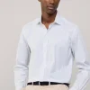 regular fit fine striped poplin shirt