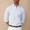 regular fit fine striped shirt