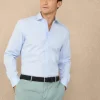 regular fit fine striped poplin shirt