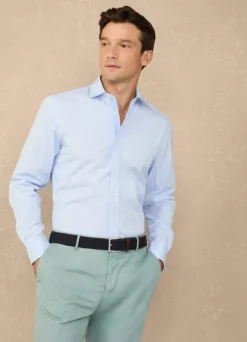 regular fit fine striped poplin shirt
