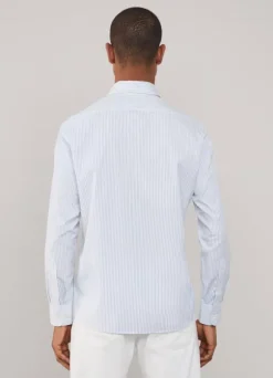 regular fit fine striped shirt