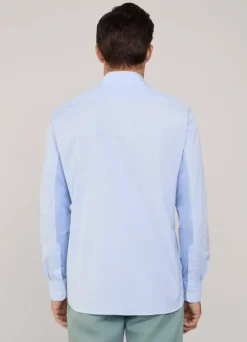 regular fit fine striped poplin shirt